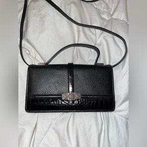 Brighton black envelope crossbody, wallet or handle top purse